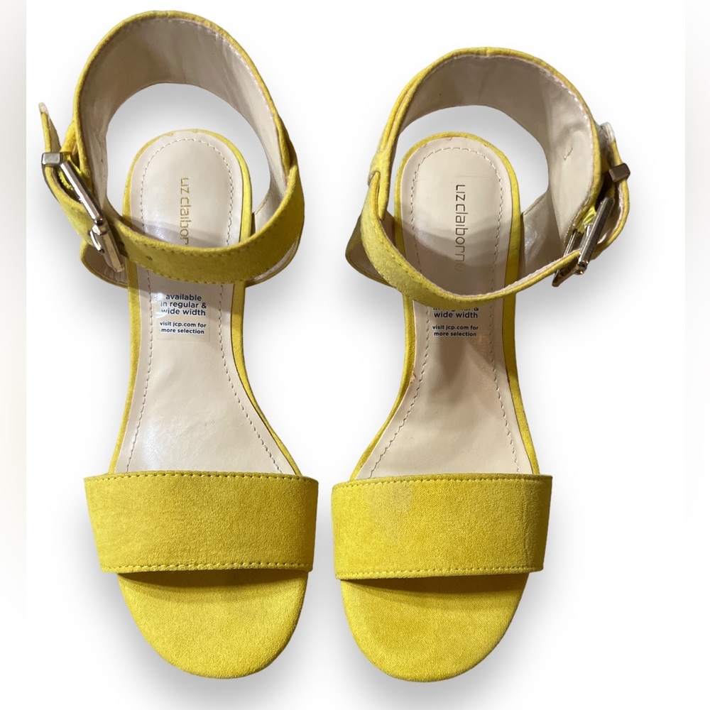 Liz Claiborne LC Eclipse Sandals Mustard Yellow